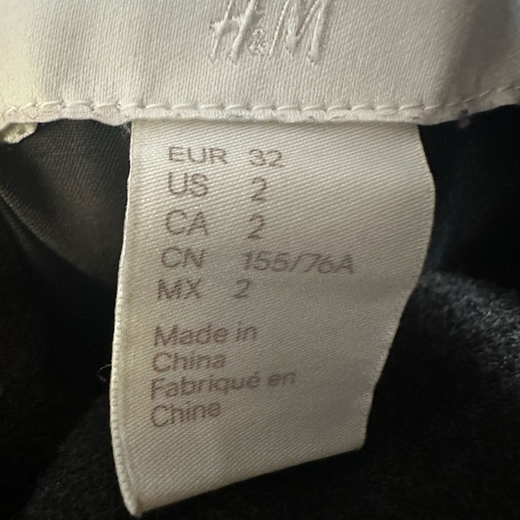 H&M Gray Pea Coat High Collar Coat Blazer size‎ 2 - Picture 6 of 6